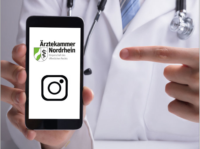 Instagram und Ärztekammer Nordrhein