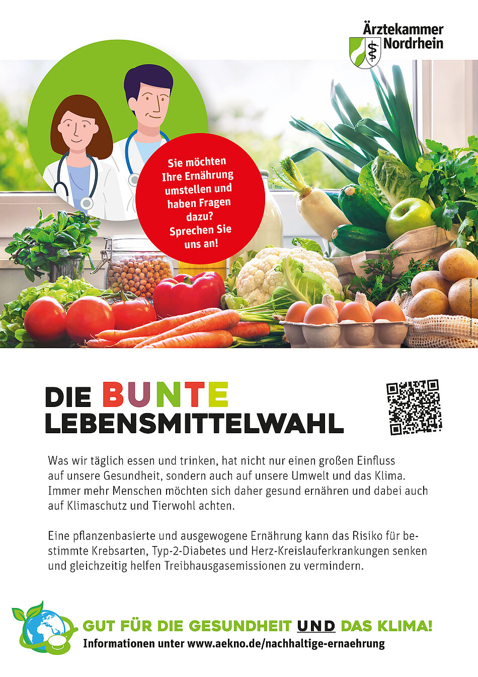 Plakat „Die bunte Lebensmittelwahl“