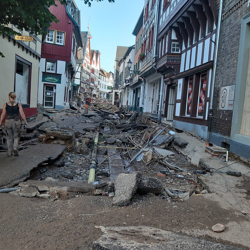 Bad Münstereifel während der Flut