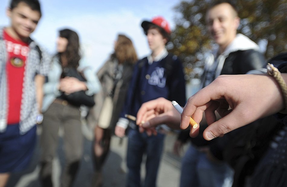 Rauchende Teenager