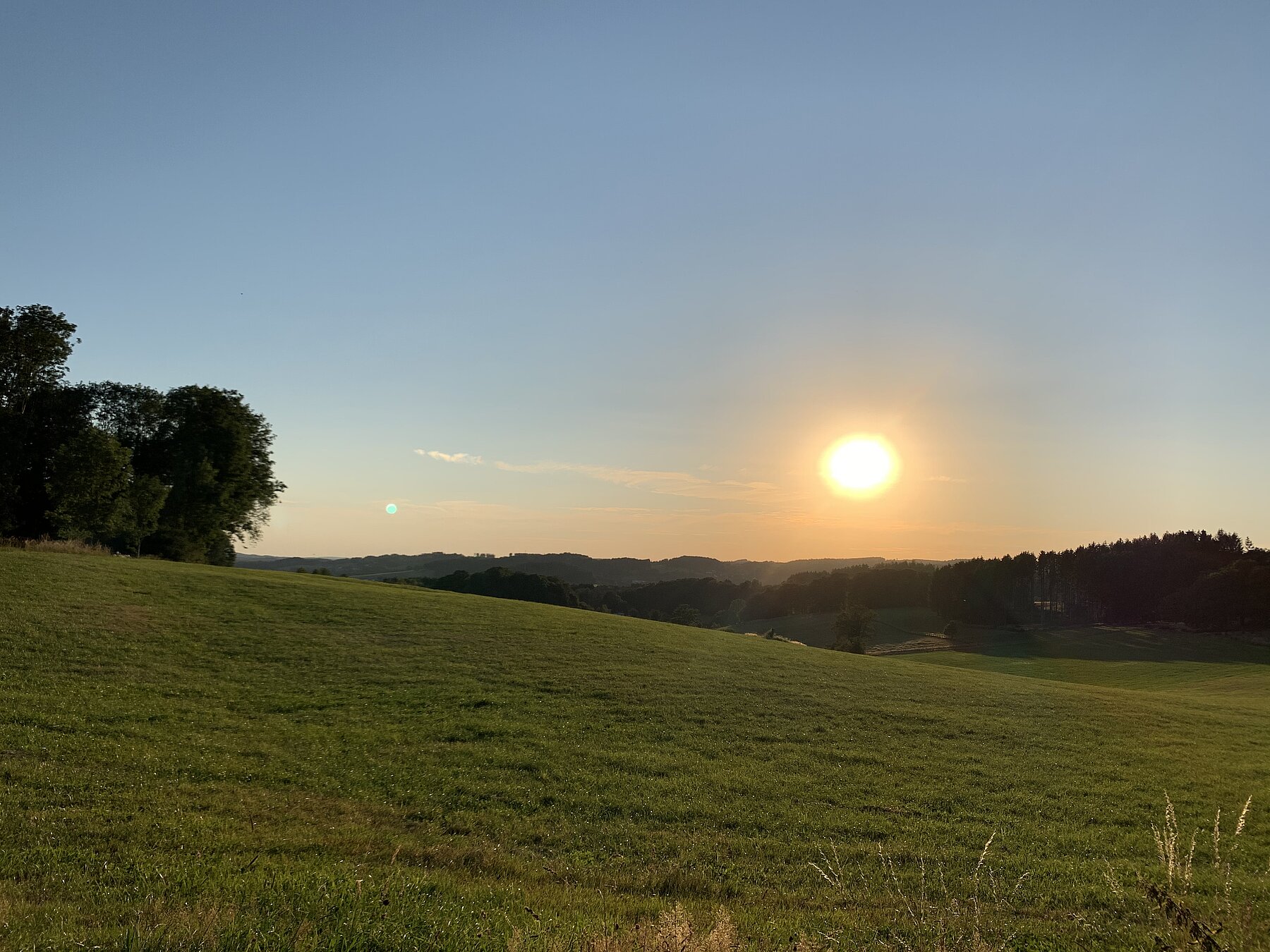 Sonnenuntergang im Oberbergischen Kreis