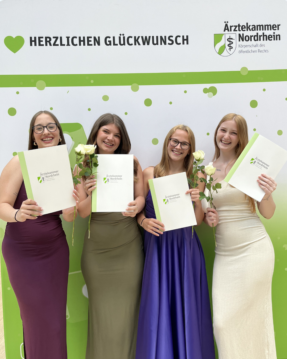 Medizinische Fachangestellte auf der Lossprechungsfeier der Kreisstelle Wesel