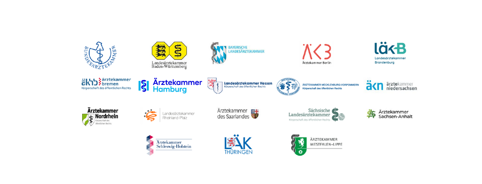 Logos aller Landesärztekammern und der Bundesärztekammer Logos aller Landesärztekammern und der Bundesärztekammer
