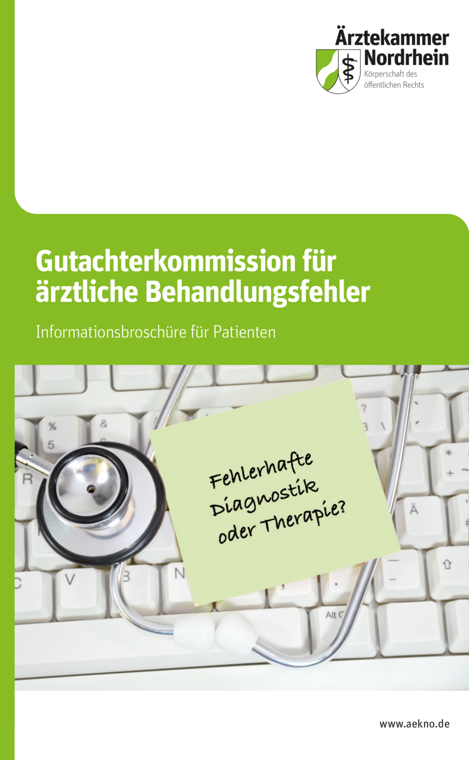 Cover der Patientenbroschüre der Gutachterkommission