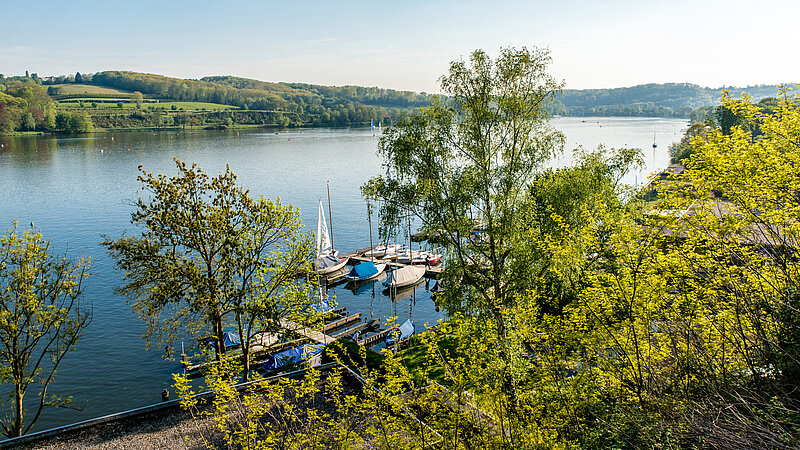 Blick auf den Baldeneysee in Essen