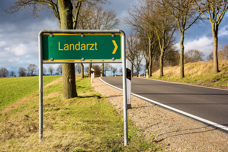 Straßenschild "Landarzt"