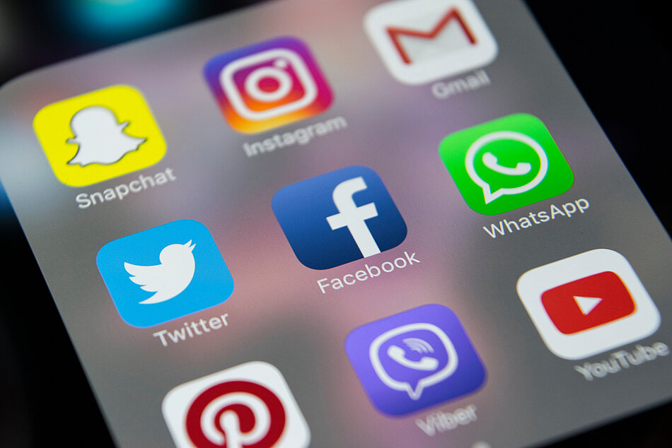 Social Media Apps auf dem Smartphone