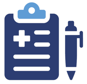 Liste und Kugelschreiber als Piktogramm Liste und Kugelschreiber als Piktogramm