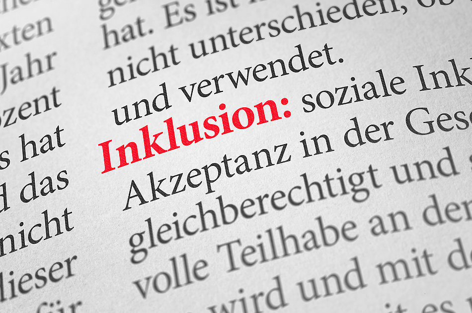 Wörterbuch mit dem Begriff Inklusion