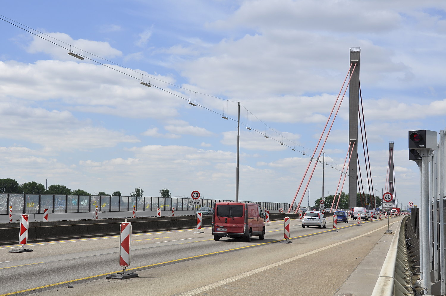 Leverkusener Autobahnbrücke über den Rhein