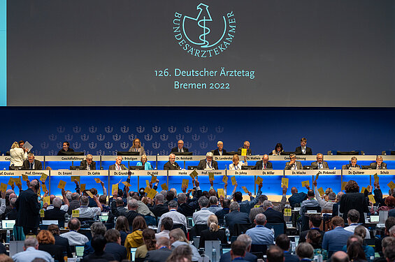 Plenum des Ärztetags 2022 in Bremen