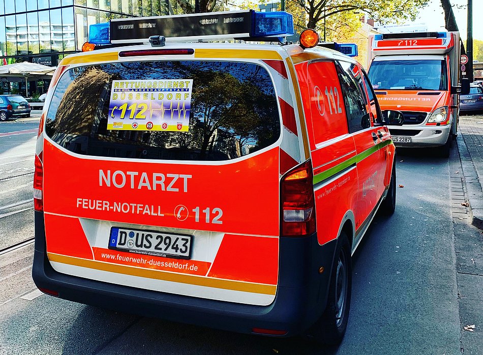 Notarztwagen in Düsseldorf