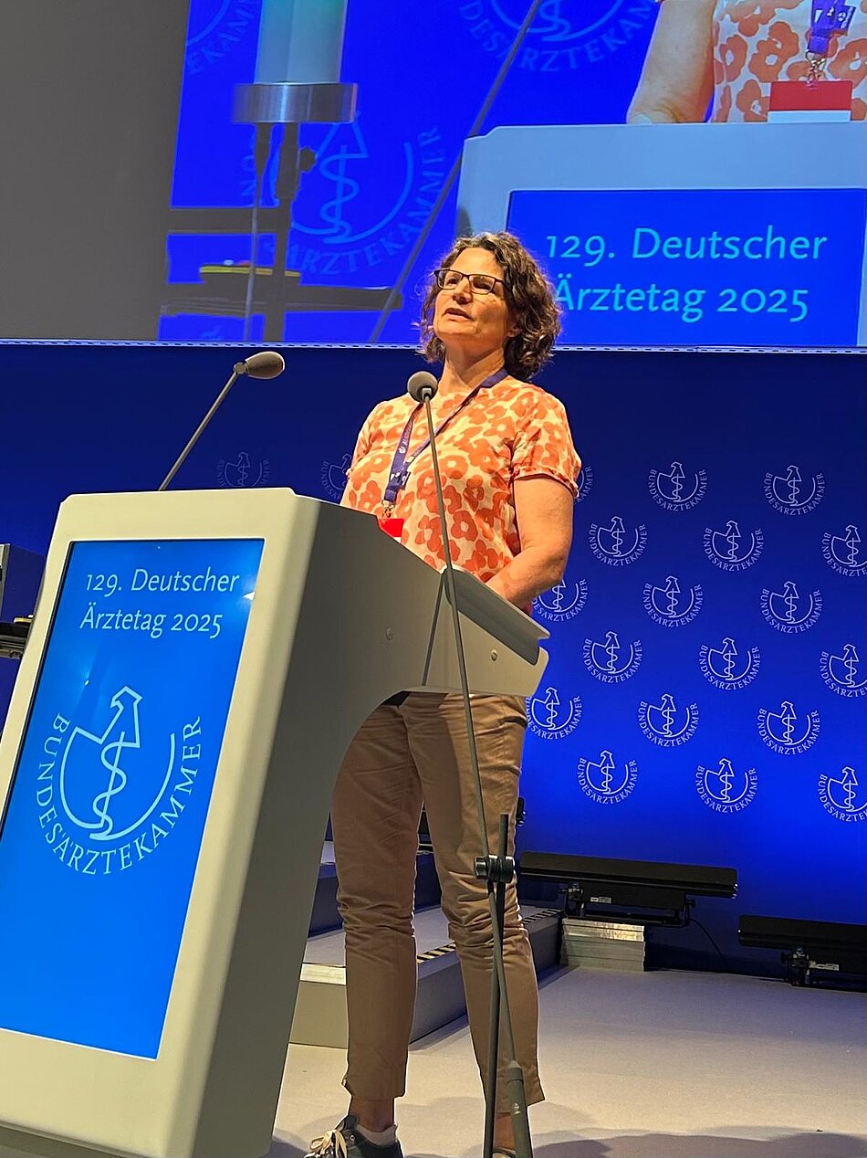 Dr. Lydia Berendes beim 129. Deutschen Ärztetag
