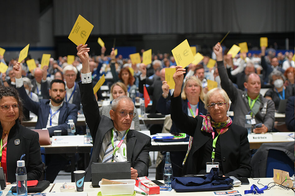 Nordrheinische Delegierte stimmen ab beim 126. Deutschen Ärztetag