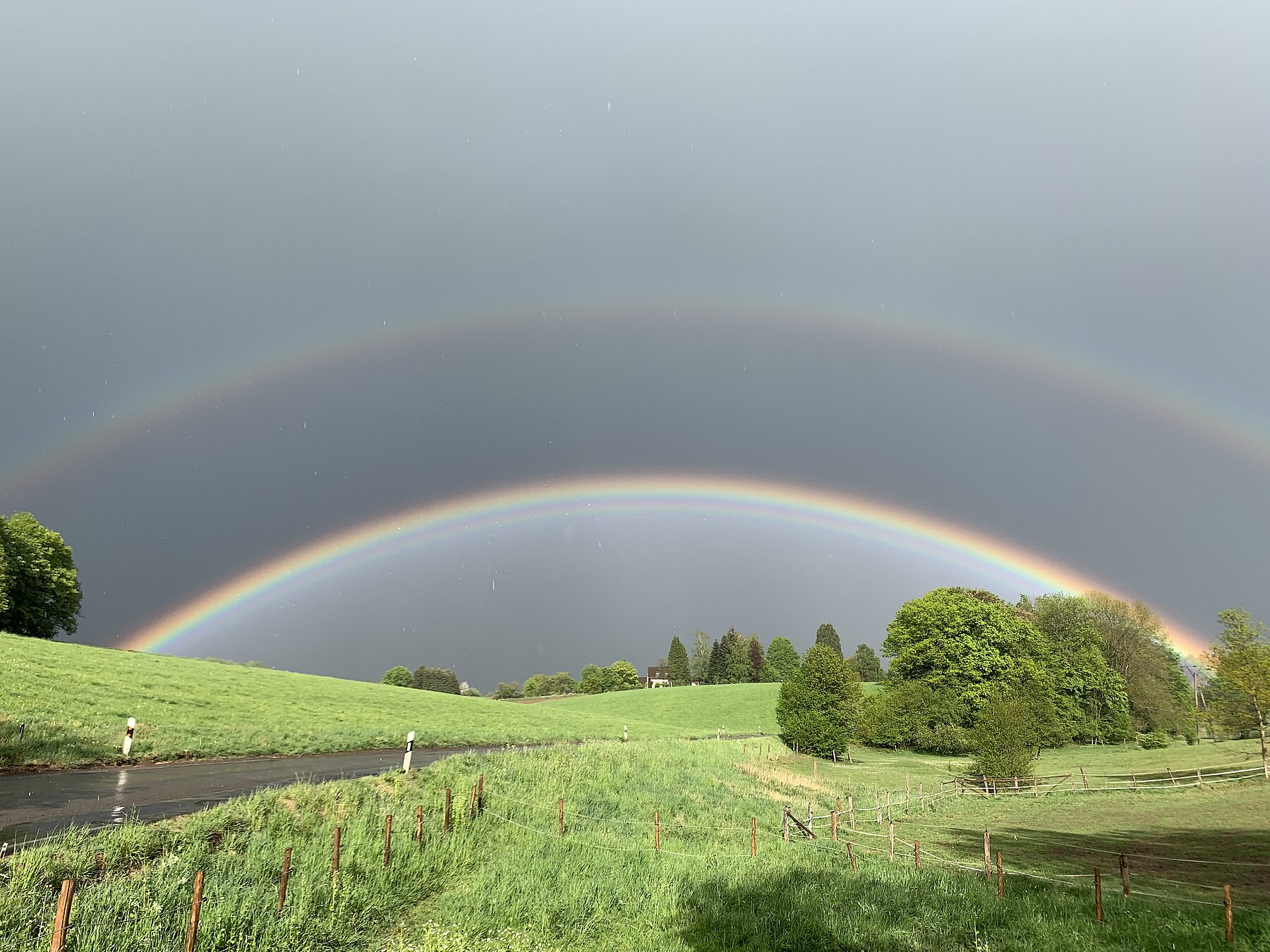 Regenbogen im Oberbergischen Kreis