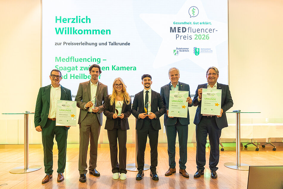 Stifter und Gewinner des Medfluencer-Preises 2026 Stifter und Gewinner des Medfluencer-Preises 2026
