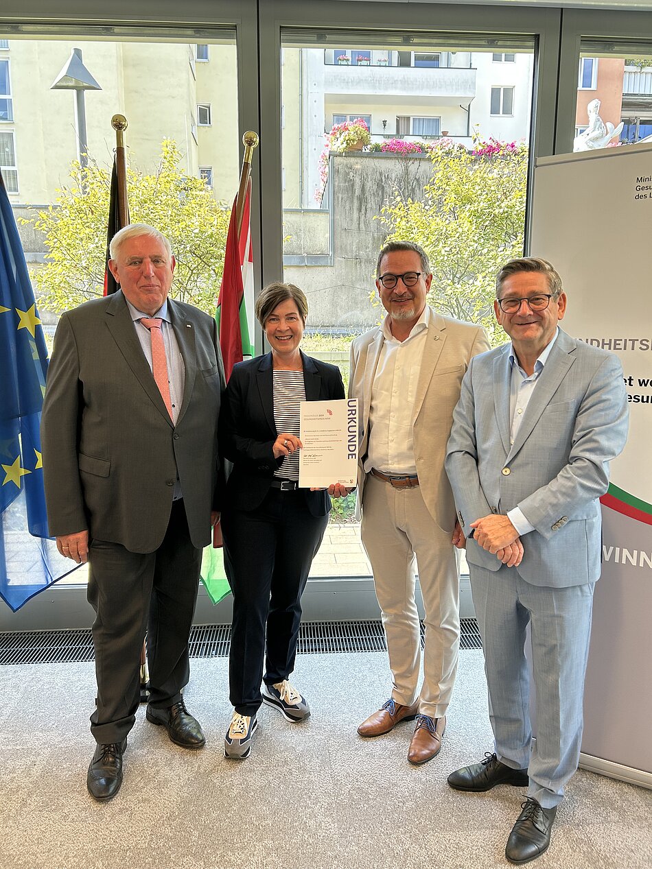 Gruppenfoto Preisverleihung des Gesundheitspreises 2025