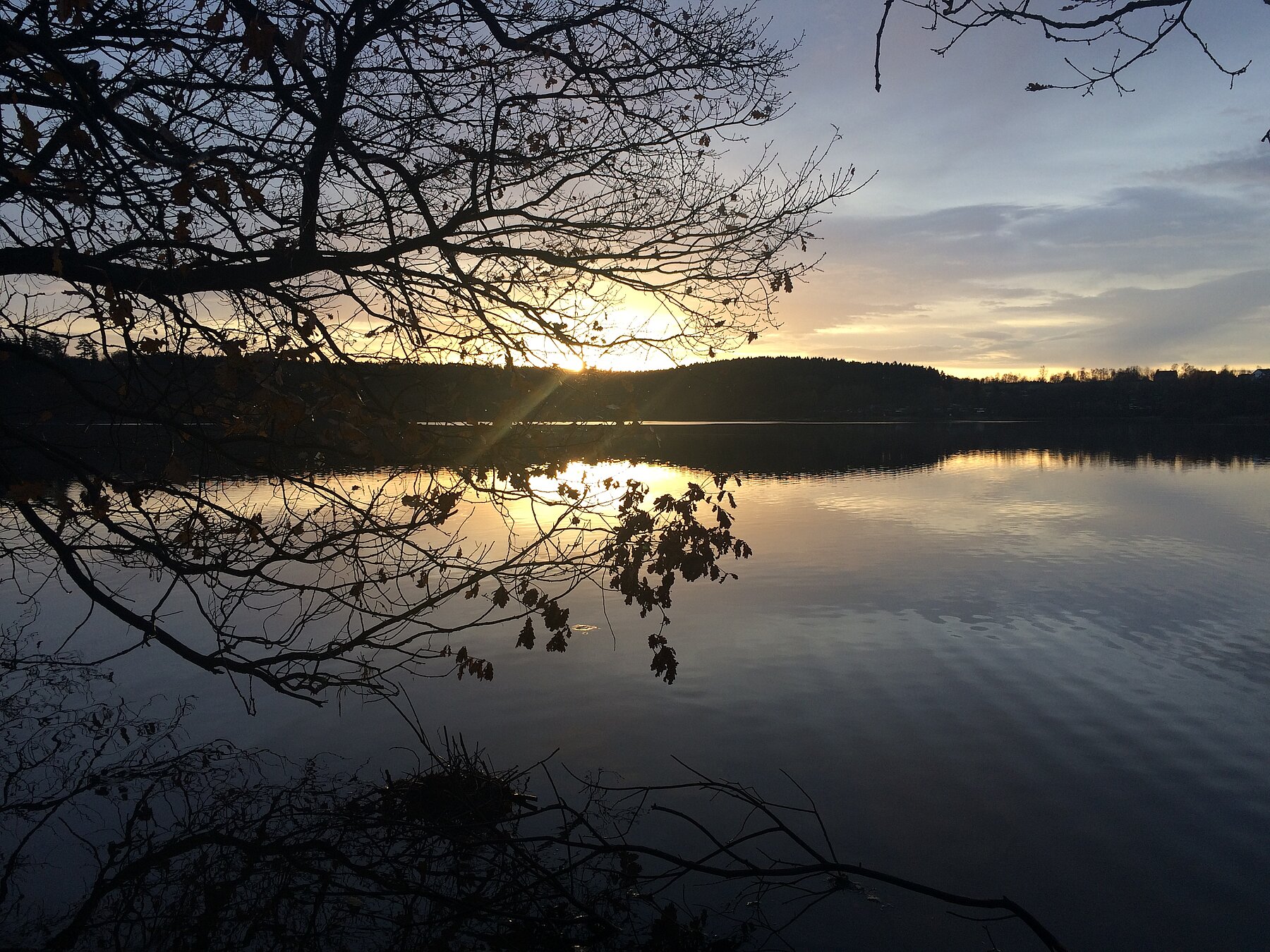 Blick auf die Brucher Talsperre bei Marienheide