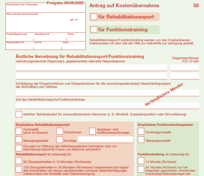 Rehasport-Antrag Rehasport-Antrag
