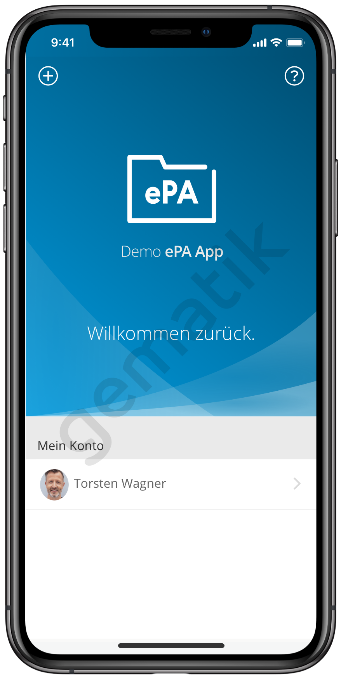 Handy mit "ePA" auf dem Display