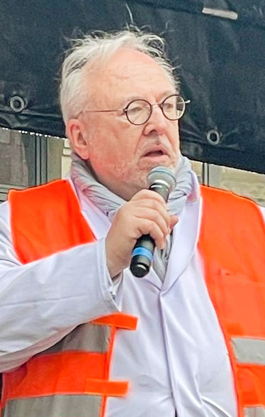 Rudolf Henke beim MB-Warnstreik