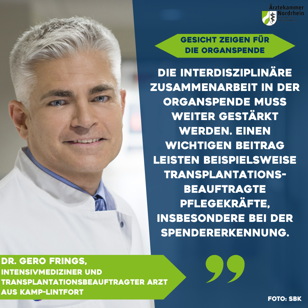 Statement zum Tag der Organspende von Dr. Gero Frings