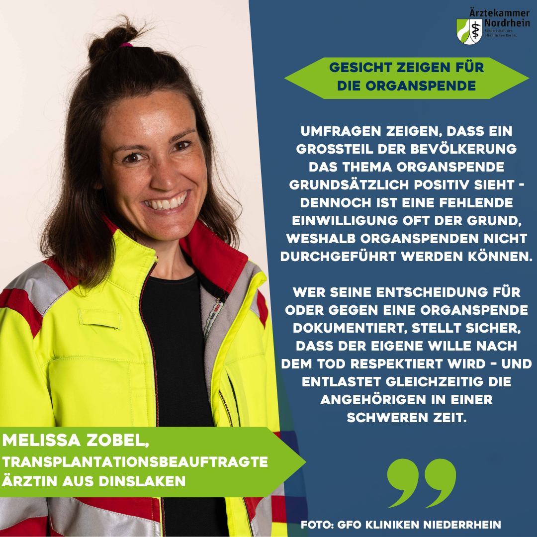 Statement zum Tag der Organspende von Melissa Zobel