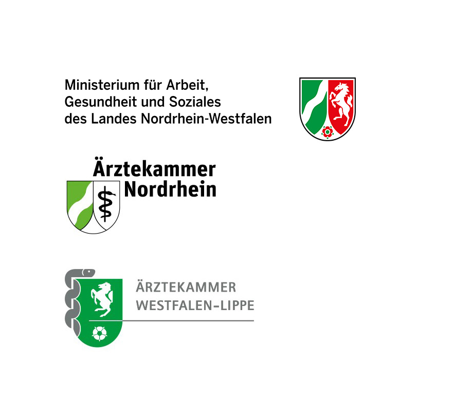 logos-mags-aekno-aekwl-hoch-2025-01.jpg Logos Gesundheitsministerium NRW, Ärztekammern Nordrhein und Westfalen-Lippe